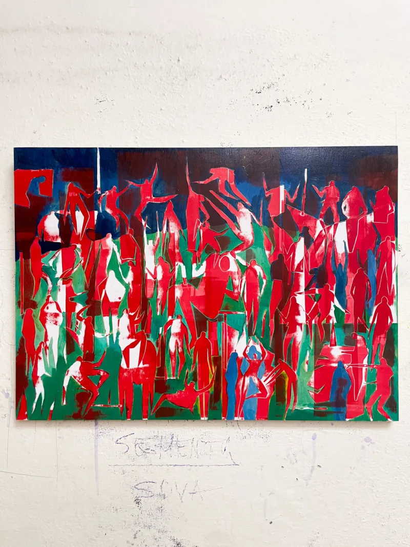 Tanec - akryl - 80x60 cm