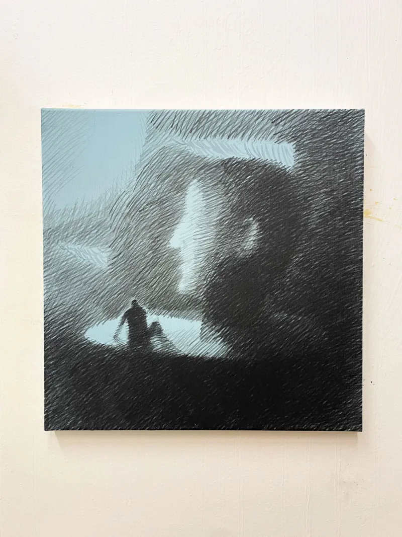 Bez názvu - akryl - 35x35 cm