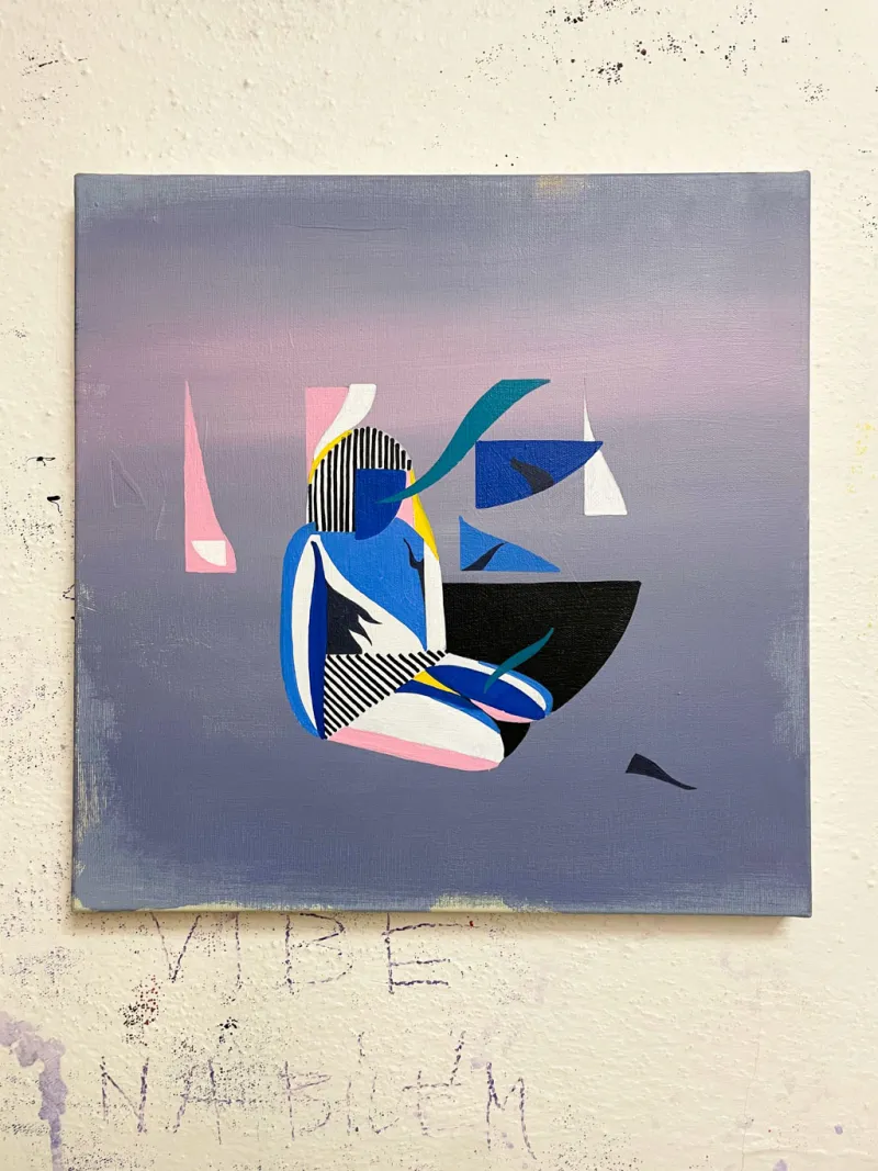 Bez názvu - akryl - 40x40 cm