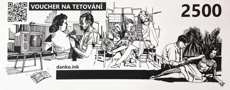 Dárkový poukaz na tetování Skin and Story tattoo