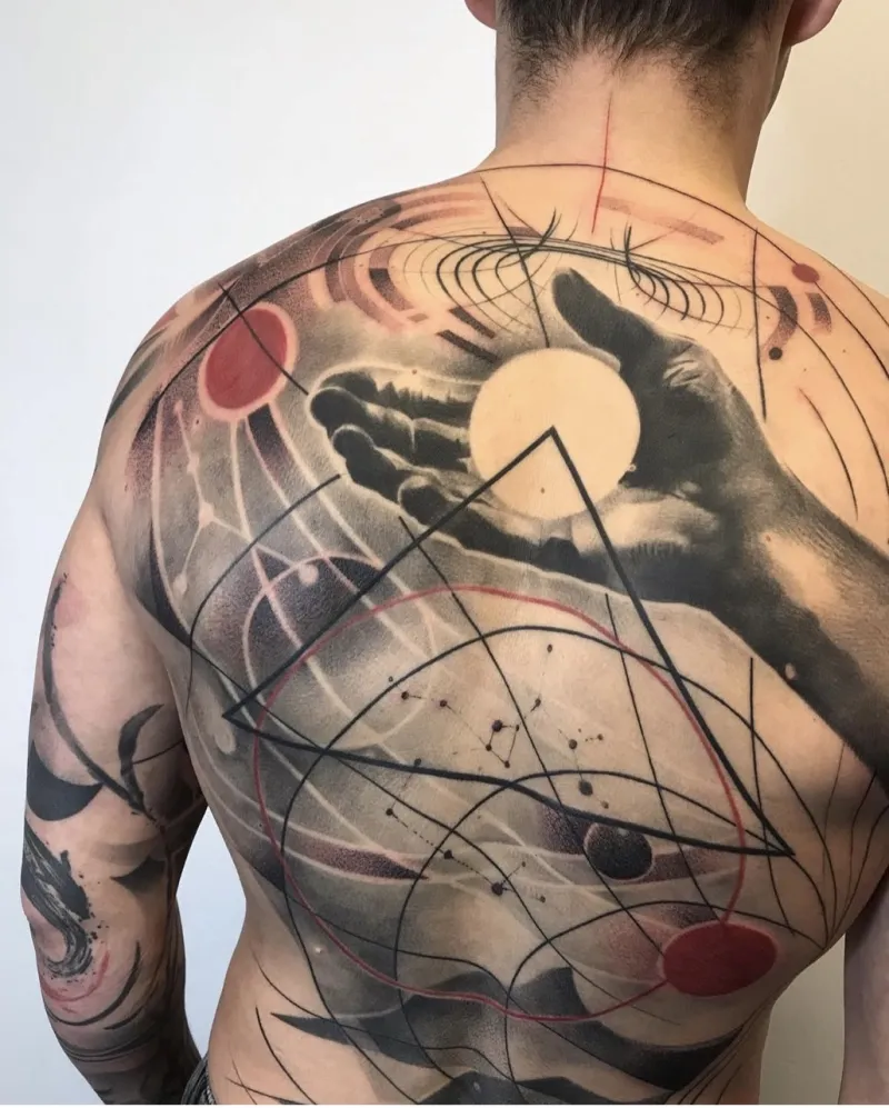 Geometrické a abstraktní tetování